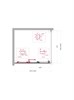 BELBAGNO Uno-195 Душевой уголок прямоугольный размер 90x80 см, двери раздвижные, профиль - хром / стекло - прозрачное UNO-195-AHF-31-90/80-C-Cr