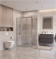 BELBAGNO Uno-195 Душевой уголок прямоугольный размер 120x80 см, двери раздвижные, профиль - хром / стекло - прозрачное UNO-195-AHF-31-120/80-C-Cr