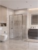 BELBAGNO Uno-195 Душевой уголок прямоугольный размер 110x70 см, двери раздвижные, профиль - хром / стекло - прозрачное UNO-195-AHF-31-110/70-C-Cr