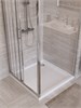 BELBAGNO Uno-195 Душевой уголок квадратный размер 80x80 см, двери раздвижные, профиль - хром / стекло - прозрачное UNO-195-AF-31-80-C-Cr