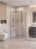 BELBAGNO Uno-195 Душевой уголок прямоугольный размер 110x70 см, двери раздвижные, профиль - хром / стекло - прозрачное UNO-195-AH-1-110/70-C-Cr