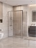 BELBAGNO Uno-195 Душевой уголок прямоугольный размер 120x80 см, двери раздвижные, профиль - хром / стекло - прозрачное UNO-195-AH-1-120/80-C-Cr