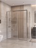 BELBAGNO Uno-195 Душевой уголок прямоугольный размер 160x80 см, двери раздвижные, профиль - хром / стекло - прозрачное UNO-195-AH-1-160/80-C-Cr