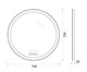 BELBAGNO Зеркало с встроенным светильником, сенсорным выключателем, bluetooth, цифровым термометром, радио SPC-RNG-700-LED-TCH-RAD, 12W, 220-240V, 700x30 SPC-RNG-700-LED-TCH-RAD