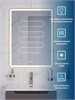 BELBAGNO Зеркало с встроенным светильником, сенсорным выключателем и подогревом SPC-MAR-600-800-LED-3000K-TCH-WARM, 12V, 220-240V, 600x30x800 SPC-MAR-600-800-LED-3000K-TCH-WARM