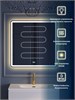 BELBAGNO Зеркало с встроенным светильником, сенсорным выключателем и подогревом SPC-MAR-800-800-LED-3000K-TCH-WARM, 12V, 220-240V, 800x30x800 SPC-MAR-800-800-LED-3000K-TCH-WARM