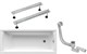 RAVAK SET-набор акриловая ванна CLASSIC 160x70 с опорой и сливом-переливом 70508042