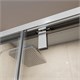 BELBAGNO Soft Close-1 Душевой уголок квадратный размер 100x100 см профиль - хром / стекло - прозрачное, двери раздвижные SOFT_CLOSE-1-A-1-100-C-Cr