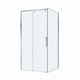 BELBAGNO Soft Close-1 Душевой уголок квадратный размер 100x100 см профиль - хром / стекло - прозрачное, двери раздвижные SOFT_CLOSE-1-A-1-100-C-Cr