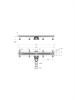 CEZARES Душевой лоток LUX 70 см, LUX-LD-70-Cr LUX-LD-70-Cr