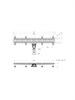 CEZARES Душевой лоток SLIDER 80 см, SLIDER-LD-80-GM SLIDER-LD-80-GM