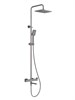 CEZARES SLIDER-CVD-GM Душевая стойка со смесителем и изливом, оружейная сталь SLIDER-CVD-GM