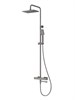CEZARES SLIDER-CVD-GM Душевая стойка со смесителем и изливом, оружейная сталь SLIDER-CVD-GM