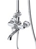 CEZARES LIBERTY-F-CVD-01 Душевая стойка со смесителем и изливом, хром LIBERTY-F-CVD-01