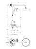 CEZARES LIBERTY-F-CVD-01 Душевая стойка со смесителем и изливом, хром LIBERTY-F-CVD-01