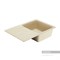 AQUATON Аманда Мойка с крылом для кухни прямоугольная, литьевой мрамор, ширина 78 см - фото 55908