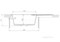 AQUATON Амира Мойка с крылом для кухни круглая, литьевой мрамор, ширина 78 см - фото 55913