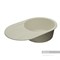 AQUATON Амира Мойка с крылом для кухни круглая, литьевой мрамор, ширина 78 см - фото 55914
