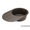 AQUATON Амира Мойка с крылом для кухни круглая, литьевой мрамор, ширина 78 см - фото 55917