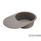AQUATON Амира Мойка с крылом для кухни круглая, литьевой мрамор, ширина 78 см - фото 55927