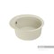 AQUATON Иверия Мойка для кухни круглая, литьевой мрамор, ширина 48 см - фото 56011