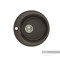 AQUATON Иверия Мойка для кухни круглая, литьевой мрамор, ширина 48 см - фото 56016