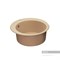 AQUATON Иверия Мойка для кухни круглая, литьевой мрамор, ширина 48 см - фото 56019