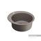 AQUATON Иверия Мойка для кухни круглая, литьевой мрамор, ширина 48 см - фото 56026
