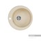 AQUATON Иверия Мойка для кухни круглая, литьевой мрамор, ширина 48 см - фото 56036