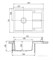 AQUATON Делия 65 Мойка с крылом для кухни прямоугольная, литьевой мрамор, ширина 65 см - фото 56239