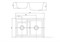 AQUATON Делия 78 Мойка для кухни двойная прямоугольная, литьевой мрамор, ширина 78 см - фото 56278