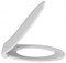 JACOB DELAFON Patio Крышка-сиденье термодюропласт,тонкое, микролифт, легкое снятие, белое - фото 66029