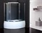 ROYAL BATH Alpine 150x100 Ограждение душевое для ванны стеклянное, стекло 6 мм матовое, профиль алюминий  хром, дверь раздвижная - фото 66428