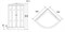 NIAGARA Classic Душевая кабина NG-3302-14 (1000х1000х2150) низкий поддон (26 см) стекло МАТОВОЕ - фото 69539