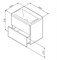 AM.PM Gem, База под раковину, подвесная, 60 см, 2 ящика push-to-open, цвет: белый, глянец - фото 78293