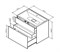 AM.PM Inspire V2.0, База под раковину, подвесная, 80 см, 3 ящика, push-to-open, белый матовы - фото 79002