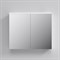 AM.PM SPIRIT, Зеркальный шкаф, 80 см, с подсветкой цвет: белый, глянец - фото 80530