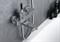 DAMIXA ARC смеситель для ванны/душа, поворотный излив (черный) - фото 81315