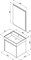 AQUANET Nova Lite 60 Комплект мебели для ванной комнаты (1 ящик) - фото 82117