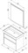 AQUANET Nova Lite 75 Комплект мебели для ванной комнаты (2 ящика) - фото 82219