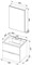 AQUANET Алвита 60 Комплект мебели для ванной комнаты - фото 82504