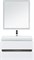 AQUANET Беркли 80 Комплект мебели для ванной комнаты (зеркало белое) - фото 82824