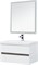 AQUANET Беркли 80 Комплект мебели для ванной комнаты (зеркало белое) - фото 82825