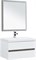 AQUANET Беркли 80 Комплект мебели для ванной комнаты (зеркало дуб рошелье) - фото 82846