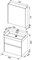 AQUANET Бруклин 70 Комплект мебели для ванной комнаты - фото 82936