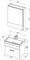 AQUANET Верона 50  Комплект мебели для ванной комнаты (Moduo Slim  белый) - фото 83241