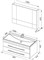 AQUANET Верона NEW 100 Комплект мебели для ванной комнаты (подвесной 2 ящика) - фото 83280