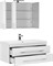 AQUANET Верона NEW 100 Комплект мебели для ванной комнаты (подвесной 2 ящика) - фото 83282