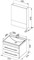 AQUANET Верона NEW 58 Комплект мебели для ванной комнаты (подвесной 2 ящика) - фото 83334