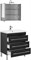 AQUANET Верона NEW 75 Комплект мебели для ванной комнаты (напольный 3 ящика) - фото 83366